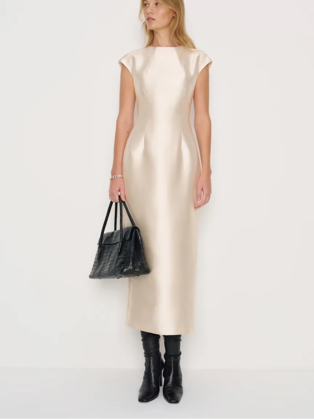 Reformation Belden Dress in Cream